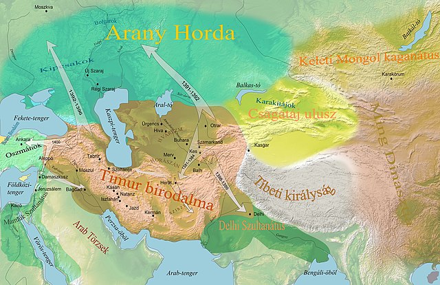 A Timurida Birodalom 1400 körül