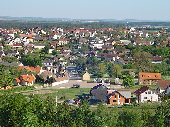 Vue générale de Tlučná.