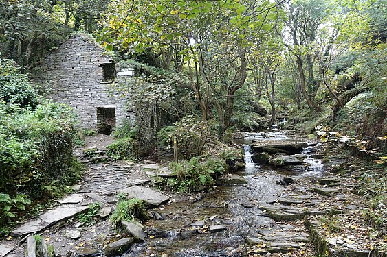 Former Trevethy Mill in Rocky Valley, Tintagel, Cornwall