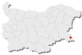 Location of Tsarevo