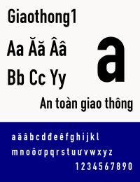 Typeface sample Giaothong1.svg