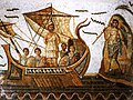 Ulysse et les sirènes, IIIe siècle av. J.-C., Musée national du Bardo à Tunis.