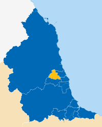 Voting areas of the North East England region
Leave
Remain United Kingdom EU referendum 2016 area results (North East England).svg