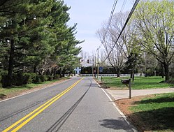 Approaching the center of Vanderburg from the west