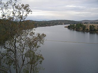 View of Brisbane River from the Caboonbah Homestead, looking south-east, 2010 View of Brisbane River from the Caboonbah Homestead, looking south-east.JPG