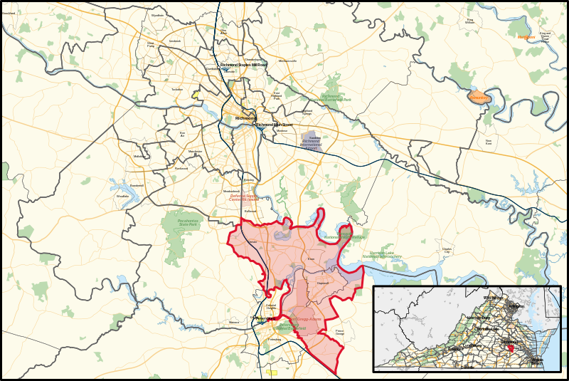 File:Virginia's 75th House of Delegates district (since 2024).svg