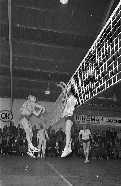 File:Volleybal Dames, Valboval tegen Akademik Sofia (Bulgarije) om de Europacup te Wo, Bestanddeelnr 922-2454.jpg