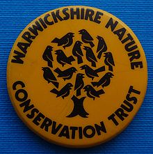 Warwickshire Nature Conservation Trust badge from the late 1980s Warks Nature Conservation Trust badge.jpg