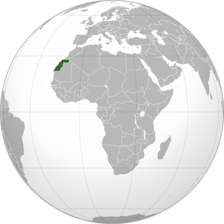 ไฟล์:Western_Sahara_(orthographic_projection).svg