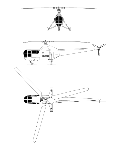 File:Westland WS-51 Dragonfly orthographical image.svg