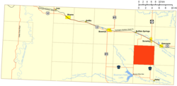 Location of Whiting Township