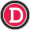 Letter D with a red circle