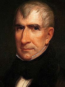 William Henry Harrison was the 1st territorial governor and the 9th president of the United States William Henry Harrison by James Reid Lambdin, 1835 closein crop.jpg