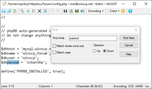 An internal editor window WinSCP-6.1-Editor.png