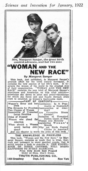 جنبش پیشگیری از بارداری ایالات متحده: پیشگیری از بارداری در قرن نوزدهم, آغاز (۱۹۱۴–۱۹۱۶), پذیرش و مقبولیت (۱۹۱۷–۱۹۲۳)
