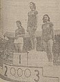 Discus throwing podium (1948 Summer Olympics)
