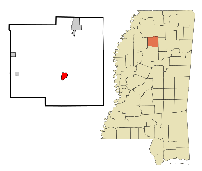 File:Yalobusha County Mississippi Incorporated and Unincorporated areas Coffeeville Highlighted.svg