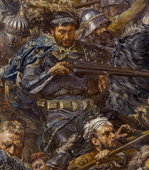 Zawisza the Black in a detail of Jan Matejko's Battle of Grunwald