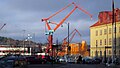 Żurawie portowe w Göteborgu 2013 ubt.JPG