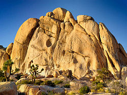 Hill spent her earliest years climbing in Joshua Tree National Park. "Old Woman" rock formation (Joshua Tree National Park).jpg