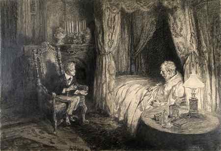 "You were happy!" said the king. "You were disobedient. You were causing grave anxiety and you were happy! The first duty of a prince is to his country." Becher 1916.jpg