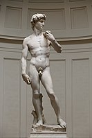 Michel-Ange, David, ch.  1504, Galleria dell'Accademia, Florence