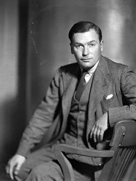 File:(Edward Godfree) Richard Aldington by Howard Coster 10 x 8 inch film negative, 1931.jpg