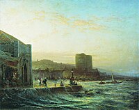 A.Bogolyubov - Bakıda dəniz sahili, XIX əsrin II yarısı