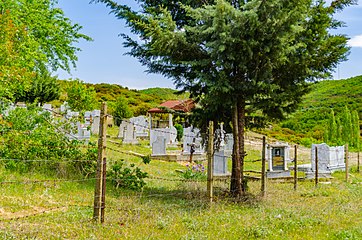 Селските гробишта во дворот на црквата