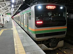 東京方面直通列車（2018年9月）