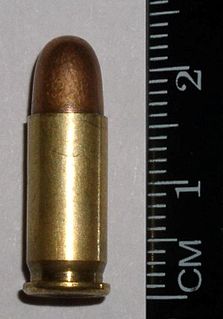 .25 ACP Pistol cartridge designed by John Moses Browning