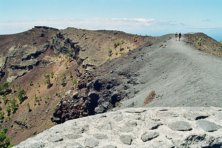 Volcano San Antonio near village Fuencaliente