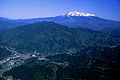 Ontake en Agematsu, Nagano gezien vanaf de Kazakoshi