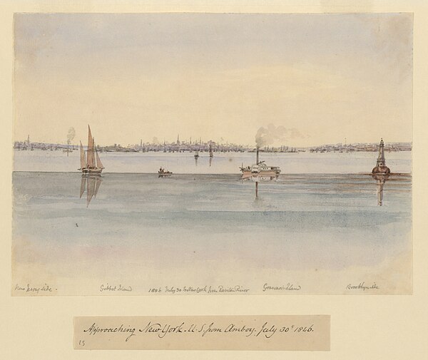 1846 July 30, to New York from Raritan River