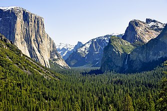 Vista del Pargue Nacional de Yosemite.