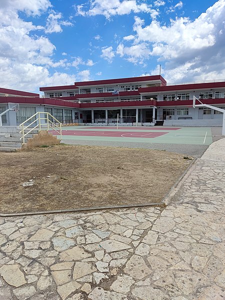 A high school building in Argos, Greece