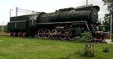 Ty51-37 steam train plinthed at the station