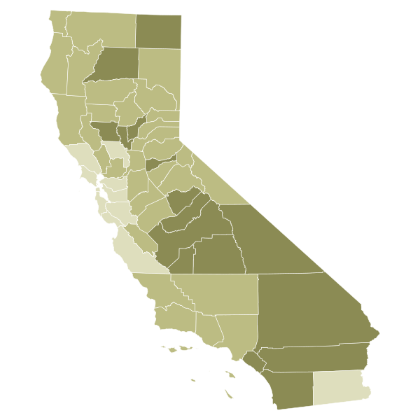 File:2009 California Proposition 1A results map by county.svg