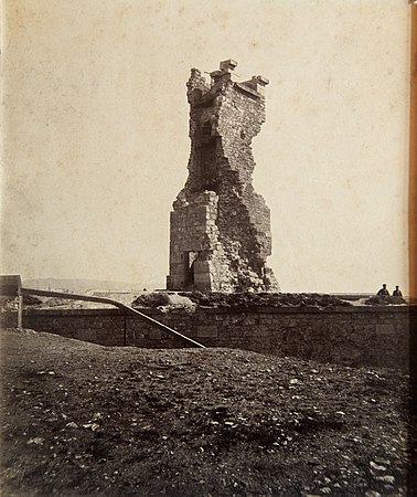 La tour de la Miotte au lendemain du siège de 1870-1871, par Adolphe Braun.