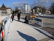 Мост Кроненбрюке в 2017 году перед строительством второй очереди