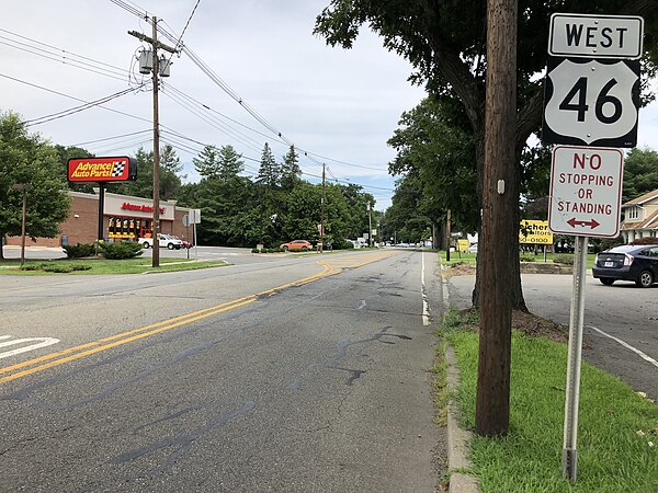 U.S. Route 46 westbound in Washington Township