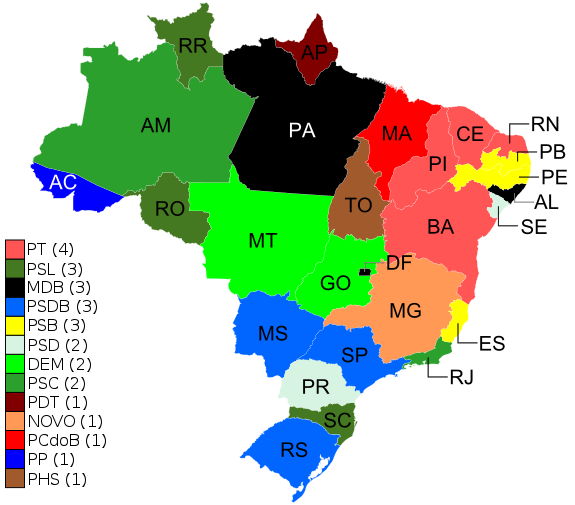 File:2018 Brazilian States Governors elections map results.svg