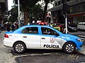 Une Gol Voyage utilisée par la police de Rio