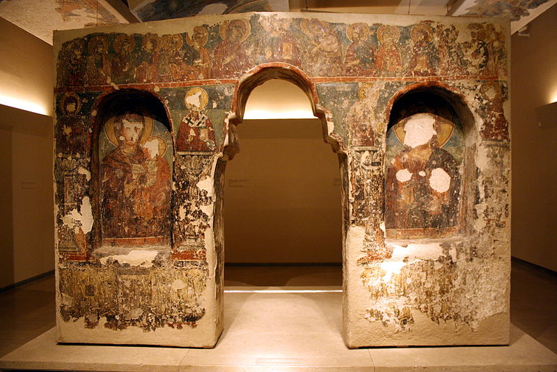 File:2056 - Byzantine Museum, Athens - Iconostasis from Evritania (17th century) - Photo by Giovanni Dall'Ort.jpg