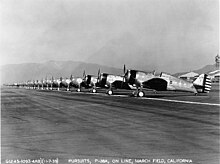 Curtiss P-36A Hawks of the 20th Pursuit Group, 7 November 1939