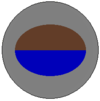 A multi-toned circular organisational symbol