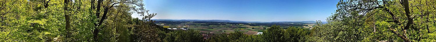 360 ° panorama from the Vorderhütten observation tower