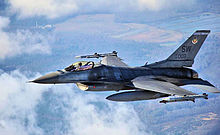 55th FS F-16 over South Carolina[note 4]