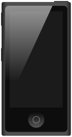 7th generation silver iPod Nano.