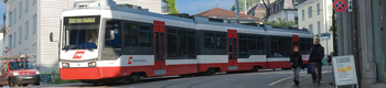 Die Be 4/8 der Appenzeller Bahnen bilden zusammen mit Be 4/6 der Forchbahn die Ahnen der Tango-Straßenbahnwagen.